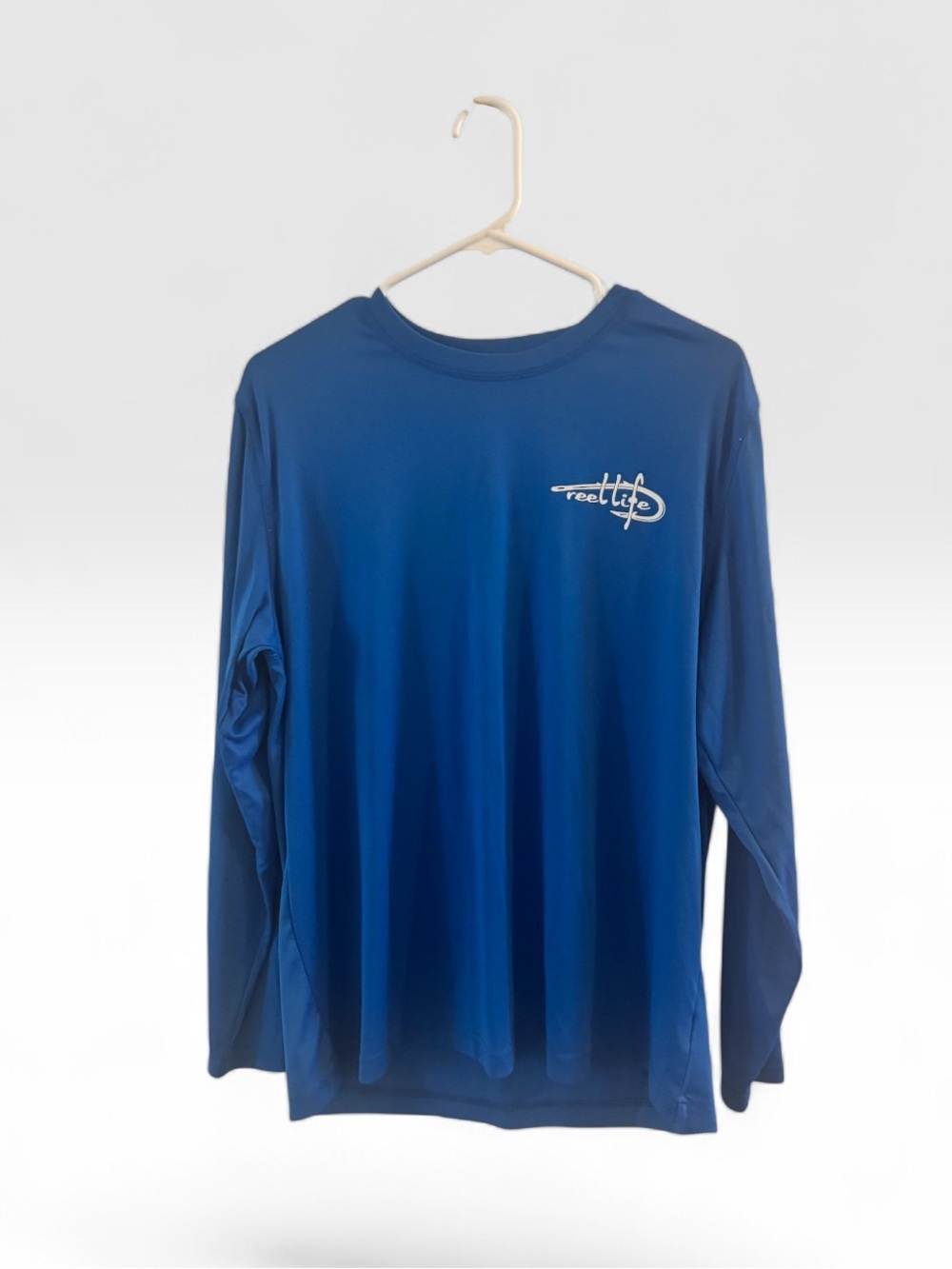 Reel Life “Snorkel Blue” UV Sun Protection Fishing/Boating/Swimming long shirt